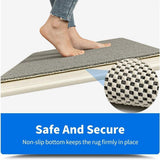 Anti Slip Bathroom Mat Non Slip Shower Floor Mat Quick Dry Soft Comfortable Rug - Beige-40x60cm