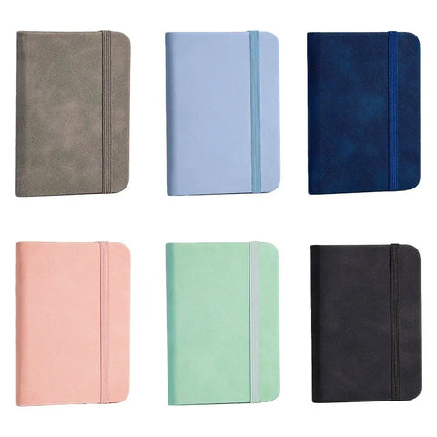 10pcs Mini Pocket Notebook A7 Small Portable Notepad for Office School Use - Pink