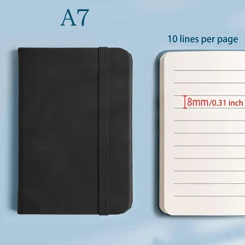 10pcs Mini Pocket Notebook A7 Small Portable Notepad for Office School Use - Pink