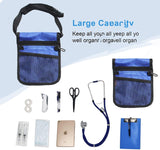 Nurse Pouch Waist Bag Medical Tool Organizer Pocket Belt with Keyring - Purple