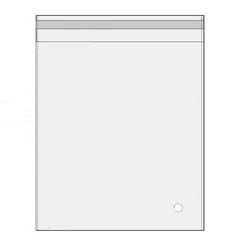 100Pcs Self-Adhesive Clear Opp Cellophane Bags with Air Hole - 40*46+4cm