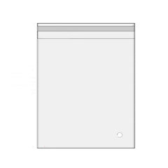 100Pcs Self-Adhesive Clear Opp Cellophane Bags with Air Hole - 15*19+3cm