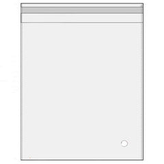 100Pcs Self-Adhesive Clear Opp Cellophane Bags with Air Hole - 15*19+3cm