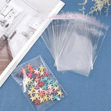 100Pcs Self-Adhesive Clear Opp Cellophane Bags with Air Hole - 8*10+3cm