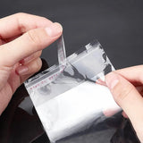 100Pcs Self-Adhesive Clear Opp Cellophane Bags with Air Hole - 8*10+3cm