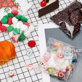 100Pcs Self-Adhesive Clear Opp Cellophane Bags with Air Hole - 8*10+3cm