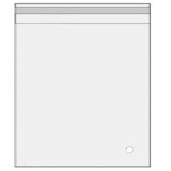 100Pcs Self-Adhesive Clear Opp Cellophane Bags with Air Hole - 8*10+3cm