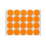 Orange Assorted Sizes Colour Sticker Dots Adhesive Round Labels Circular Spot Scrapbook - 13mm*132 Dots