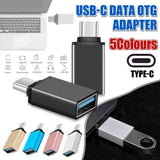 USB Type-C to USB 3.0 Adapter OTG Converter for Phone Tablet Laptop - Rose Gold