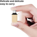 USB Type-C to USB 3.0 Adapter OTG Converter for Phone Tablet Laptop - Rose Gold