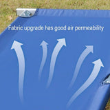 Portable Lightweight Folding Aluminum Camping Bed Ultra Light Outdoor Camp Bed - Green