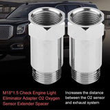 2X 45Mm O2 02 Oxygen Sensor Extender M18 X 1.5 Cel Fix Extension Spacer Adapter