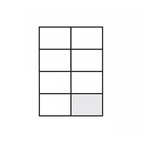 A4 Self Adhesive Sticker Paper Sheet Label Laser Inkjet Print Mailing Address - White Matte 2x4 *100 PCS