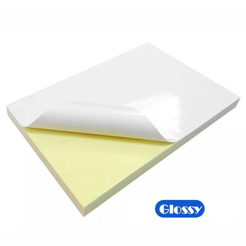 A4 Self Adhesive Sticker Paper Sheet Label Laser Inkjet Print Mailing Address - White Matte 2x4 *100 PCS
