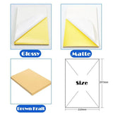 A4 Self Adhesive Sticker Paper Sheet Label Laser Inkjet Print Mailing Address - White Matte 2x4 *100 PCS