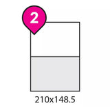 A4 Self Adhesive Sticker Paper Sheet Label Laser Inkjet Print Mailing Address - White Matte 2x4 *100 PCS
