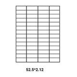 A4 Self Adhesive Sticker Paper Sheet Label Laser Inkjet Print Mailing Address - White Matte 2x4 *100 PCS
