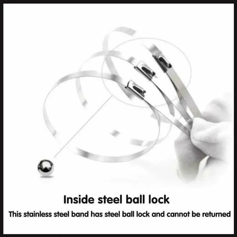 20X Stainless Steel Cable Ties S304 Marine Grade Zip Strap Locking Wrap 100-800Mm - 4.6x700mm