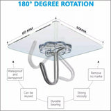 24-48Pcs Clear Seamless Adhesive Hook Strong Stick Wall Hook Load Kitchen Hanger - 24 PCS