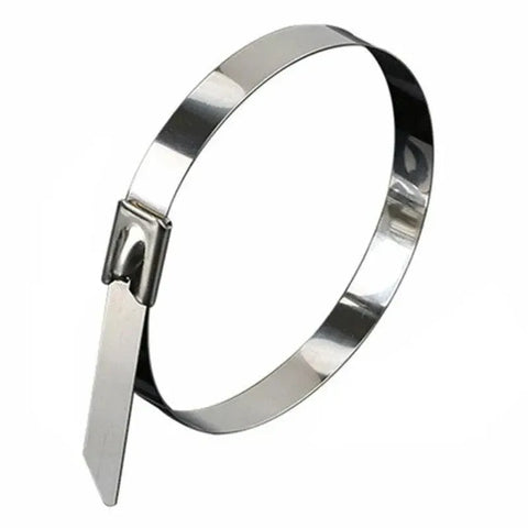 20X Stainless Steel Cable Ties S304 Marine Grade Zip Strap Locking Wrap 100-800Mm - 4.6x800mm