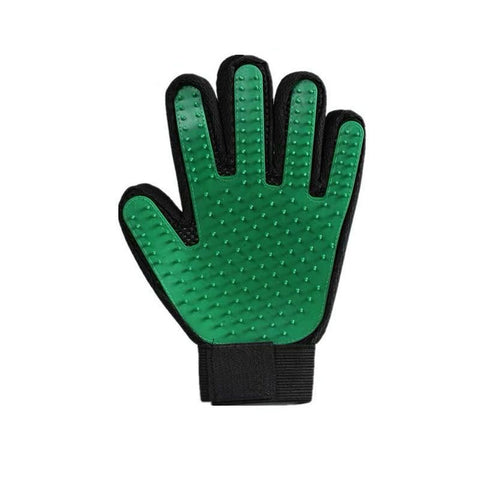 Pet Dog Cat Massage Hair Removal Grooming Comb Touch Cleaning Brush Magic Glove - Green Left Hand