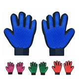 Pet Dog Cat Massage Hair Removal Grooming Comb Touch Cleaning Brush Magic Glove - Green Left Hand