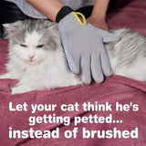 Pet Dog Cat Massage Hair Removal Grooming Comb Touch Cleaning Brush Magic Glove - Green Left Hand