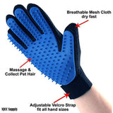 Pet Dog Cat Massage Hair Removal Grooming Comb Touch Cleaning Brush Magic Glove - Green Left Hand