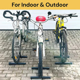 Parking Floor Bike Rack Bicycle Storage Steel Holder Portable Cycling Bike Stand