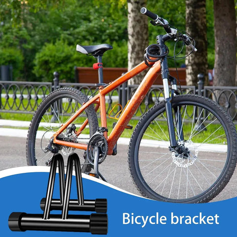 Parking Floor Bike Rack Bicycle Storage Steel Holder Portable Cycling Bike Stand