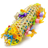 3PCS Bird Parrot Shredding Toys Chewing Foraging Hanging Cage Shredder Bell Toys