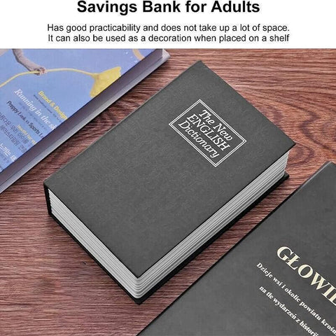 Dictionary Book Safe with Coded Lock Hidden Security Box for Money and Valuables