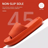 Ultra-Soft Pillow Slides EVA Slippers for Indoor Outdoor Use – Thick Anti-Slip Sole - Blue 40-41