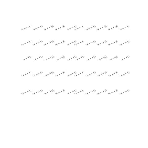 50X Pegboard Hooks Metal Panel Valcano Peg Board Hook Steel 50 100 150 200 Mm - 10CM