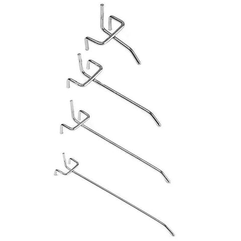 50X Pegboard Hooks Metal Panel Valcano Peg Board Hook Steel 50 100 150 200 Mm - 10CM