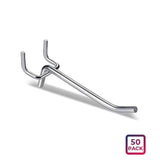 50X Pegboard Hooks Metal Panel Valcano Peg Board Hook Steel 50 100 150 200 Mm - 10CM