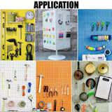 50X Pegboard Hooks Metal Panel Valcano Peg Board Hook Steel 50 100 150 200 Mm - 10CM