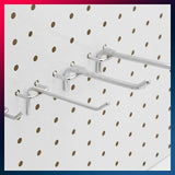 50X Pegboard Hooks Metal Panel Valcano Peg Board Hook Steel 50 100 150 200 Mm - 10CM