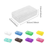 Large Capacity Transparent Plastic Pencil Case Multifunctional Student Art Box - Transparent