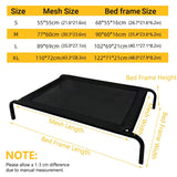 Heavy Duty Pet Raised Bed Elevated Trampoline Hammock Cat Dog Raised Deluxe - L