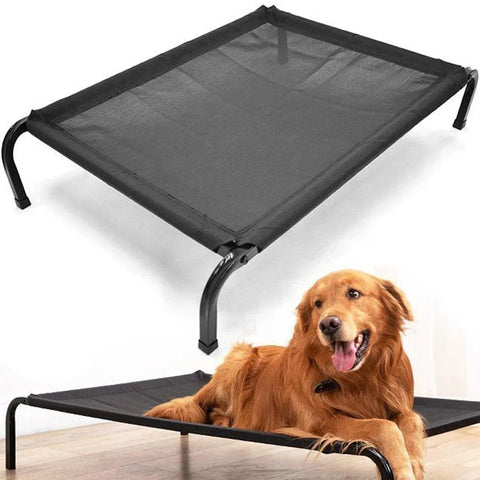 Heavy Duty Pet Raised Bed Elevated Trampoline Hammock Cat Dog Raised Deluxe - L