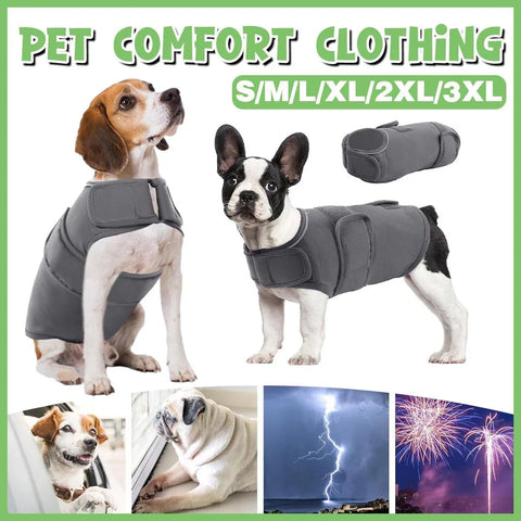 Pet Comfort Dog Relief Vest Jacket Soft Anxiety Coat for Small Medium Large Dogs - M