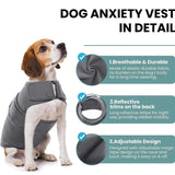Pet Comfort Dog Relief Vest Jacket Soft Anxiety Coat for Small Medium Large Dogs - M