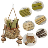 Pet Teething Stick Set Chew Toys for Hamster Dental Care Small Animal Supplies