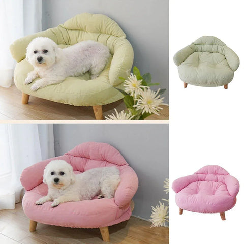 Universal Dog Cat Bed Four Seasons Mat Removable Washable Comfortable Cushion - Green
