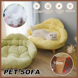 Universal Dog Cat Bed Four Seasons Mat Removable Washable Comfortable Cushion - Green