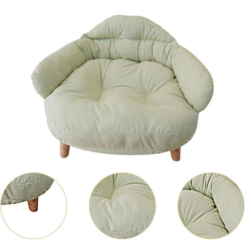 Universal Dog Cat Bed Four Seasons Mat Removable Washable Comfortable Cushion - Green