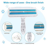 Pet Hair Remover Brush Dog Cat Fur Cleaning Roller Reusable Self Cleaning Tool - Grey