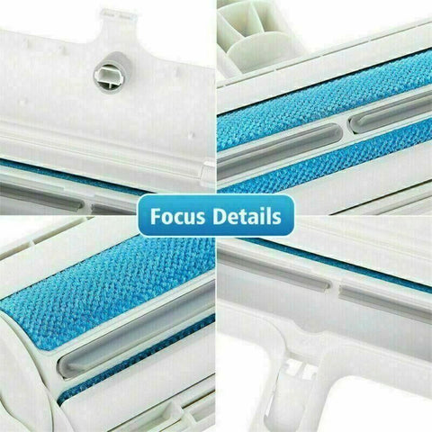 Pet Hair Remover Brush Dog Cat Fur Cleaning Roller Reusable Self Cleaning Tool - Orange
