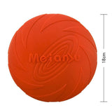 Frisbee Toy for Dogs Outdoor Fetch Training Soft Rubber Pet Flying Disc 18cm - Green